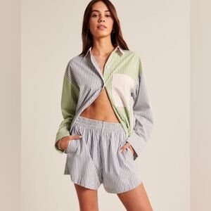 Abercrombie poplin shorts, sz S